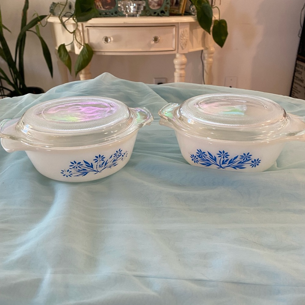VINTAGE FIRE KING HOCKING CASSEROLE DISHES